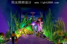 上海欢乐谷3d剧场主入口灯灯光设计